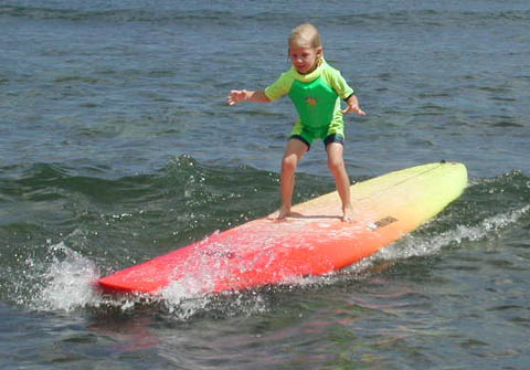 surfing Haleiwa